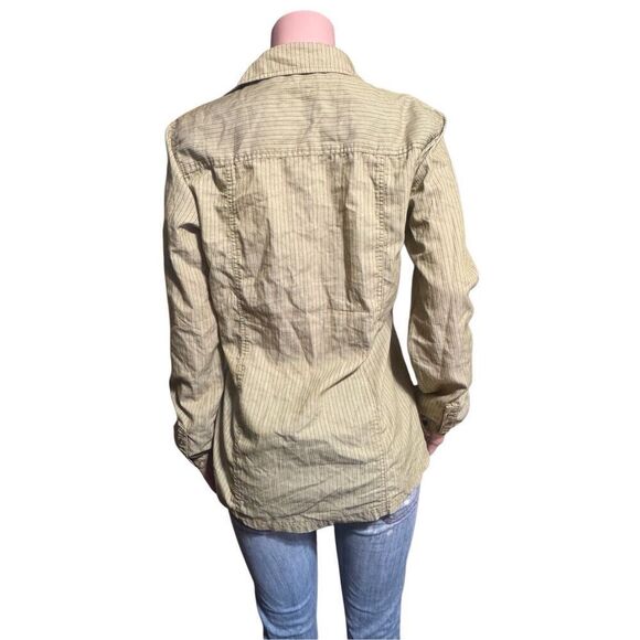 Pulp front yoke half button peridot henley top M - Picture 4 of 6